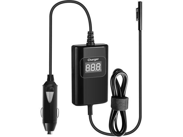 Surface Pro Laptop Car Charger 65W 15V 4.5A Surface Car Charger Compatible with Surface Pro 9/8/7/6/5/4/3 Surface Laptop1/2/3/4/5 Surface Go1/2/3...