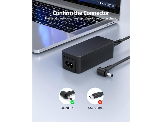 Charger for Asus Chromebook C202S C202SA C202 C202SA-YS02 C202SA-YS01 (Not Fit for 40W C202SA-YS04) Laptop, (UL Certified Safety), Round Connector,...