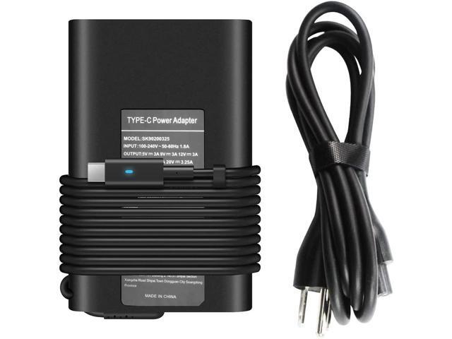 65W USB-C Type C Laptop Charger for Dell Latitude 5420 7275 7370 7420 5520 7390 5285 5289 5290 7285 7400 7410 5179 XPS 13 9350 9360 9365 9370 9380;.