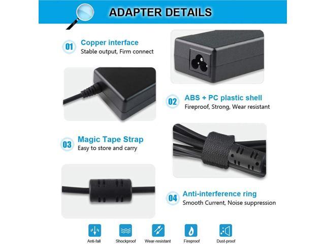 18.5V 3.5A 65W AC Adapter Charger Compatible with HP Pavilion G4 G6 G7 G32 G42 G56 G60 G61 G62 G71 G72 DV3 DV4 DV5 DV6 DV7 DM4 M6 M7 Series Compaq...