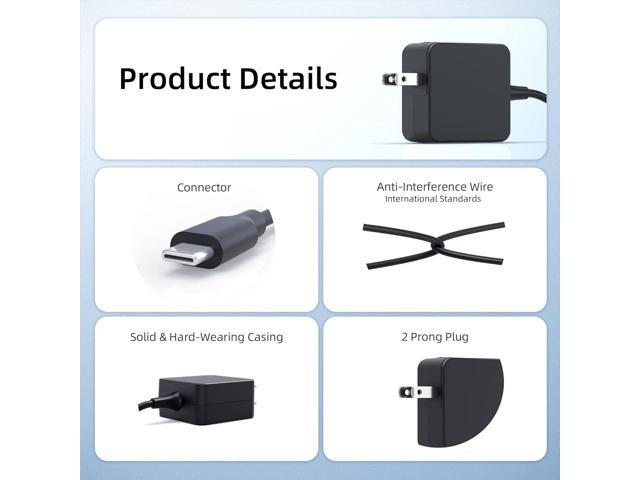 45W AC Charger Replacement Fit for Samsung Galaxy Chromebook XE930QCA XE931QCA, Galaxy Chromebook 2 XE530QDA 15.613.3 Galaxy Chromebook Go 14'...