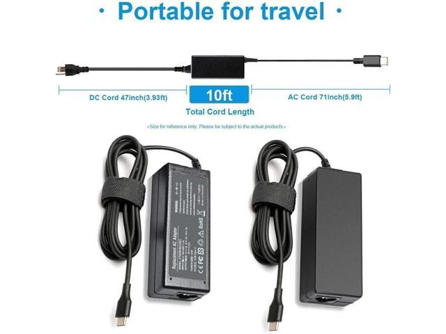 65W Type C Charger Adapter for Samsung Galaxy Book Pro 360 NP950QDB NP930QDB NP935QDC Galaxy Book Pro NP950XDB NP930XDB 15.613.3 Galaxy Book...