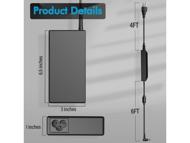 150W AC Charger for HP ZBook 15 15u 15v G3 G4 G5 G6 ZBook Studio 15 G3 G4 G5 G6 OMEN x by HP 15 17 Create G7 Victus 16 Fury 15 17 G7 G8 ADP-150XB B...