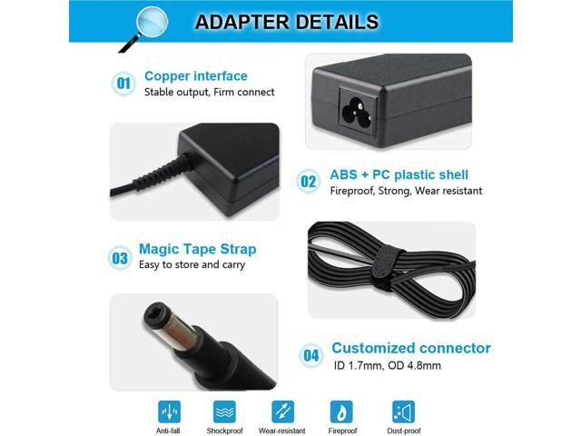 19.5V 3.33A 65W Charger Compatible with HP Pavilion TouchSmart Sleekbook 14-B109WM 15-B129WM 15-B119WM 15-B142DX 15-B143CL 14-B120DX 14-b000...