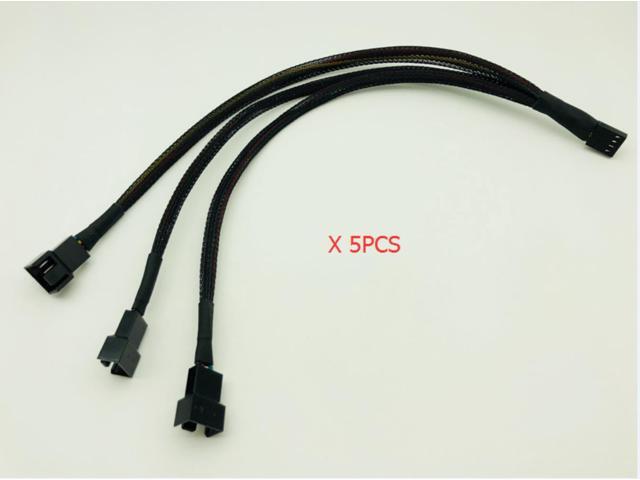 5PCS 1 to 3 PWM 4Pin Splitter Cable 4P Female to 3/4 Pin PWM Fan Adapter for Computer Case CPU Fan Mining Cooling Fans Hub Cable