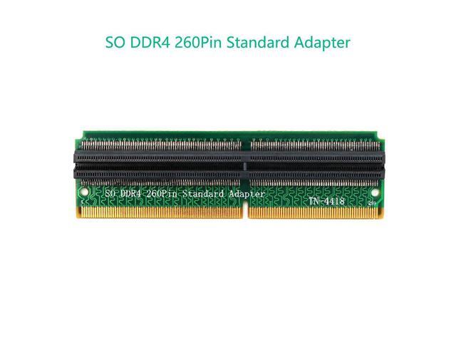 H1111Z Add On Cards DDR4 SO DIMM Adapter Memory Riser Card SO DDR4 260Pin Memory Test Protection Adapter Connector for Laptop PC