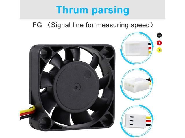 Wathai 40mm x 10mm DC Brushless Fan 12V 3Pin Cooling for 3D Printing, PC Computer Case, CPU Replacement, Graphics Card, Raspberry PI
