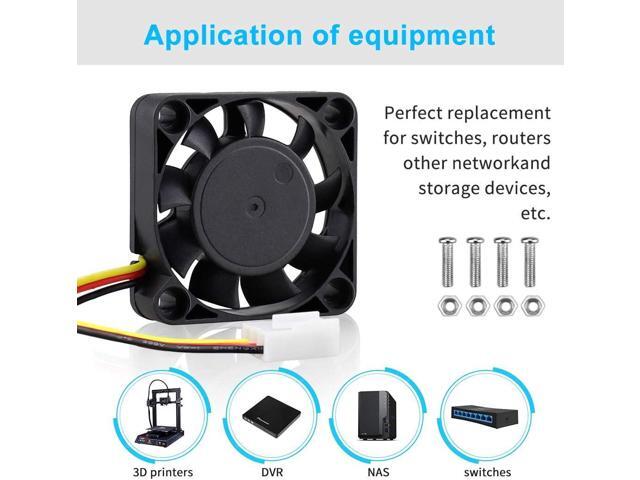 Wathai 40mm x 10mm DC Brushless Fan 12V 3Pin Cooling for 3D Printing, PC Computer Case, CPU Replacement, Graphics Card, Raspberry PI