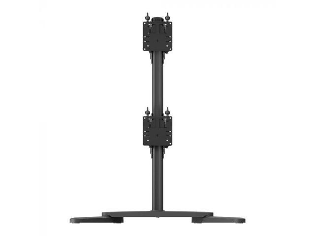Atdec Freestanding Heavy Duty Dual Vertical Monitor Mount - Black - image 2