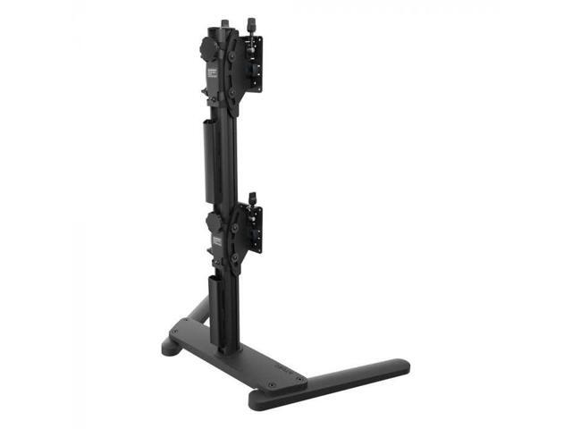 Atdec Freestanding Heavy Duty Dual Vertical Monitor Mount - Black - image 5