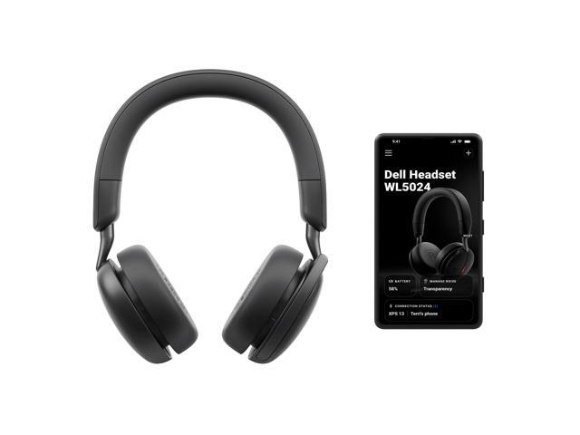 Dell WL5024 Pro Wireless ANC Headset - Hybrid Active Noise Cancellation, AI-Based Noise Cancellation Microphone, Leatherette Headband, Effortless...