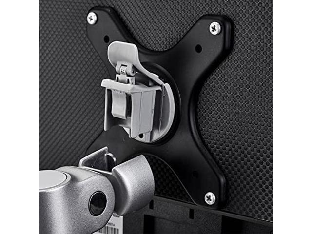 Atdec dual monitor desk mount - Black - Flat and Curved up to 32in - VESA 75x75, 100x100