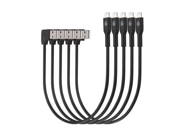 kensington usb to lightning connector cables for charge and sync cabinet, 5 pack (k67864wwa)