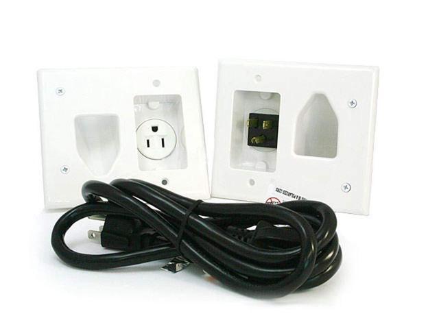 Monoprice Inc. Recessed Pro Power Kit W/Straight Blade