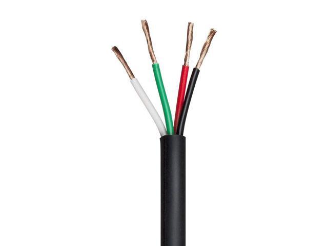 Monoprice Nimbus Series 18 Gauge AWG 4 Conductor CMP-Rated Speaker Wire / Cable - 500ft UL Plenum Rated, 100% Pure Bare Copper With Color Coded...