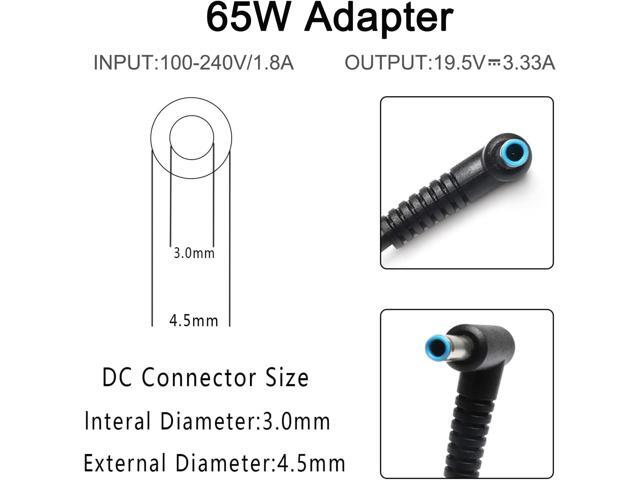 Charger for HP Laptop Computer 65W 45W HP Chromebook/Probook450 650 640 G5 G4 G6 G7 G8 Elitebook/Pavilion/x360 11 13 14 15 17 Zbook Notebook 15 17...
