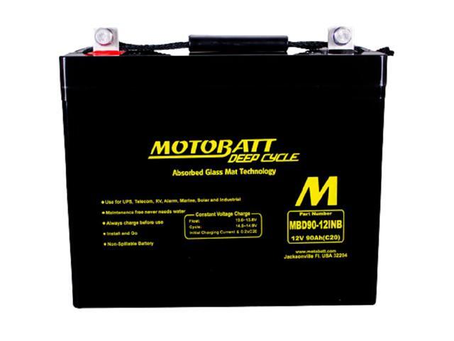 MBD9012NB Motobatt 12V AGM 90AH Deep Cycle Battery