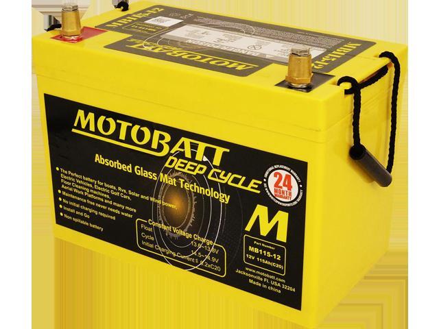 MB115-12 Motobatt 12V AGM Deep Cycle Battery
