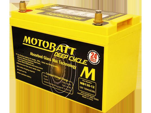 MB130-12 Motobatt 12V AGM Deep Cycle Battery