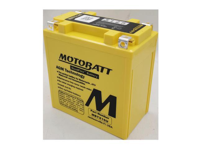 MBTX16U Motobatt 12V 270 CCA 19Ah AGM Battery