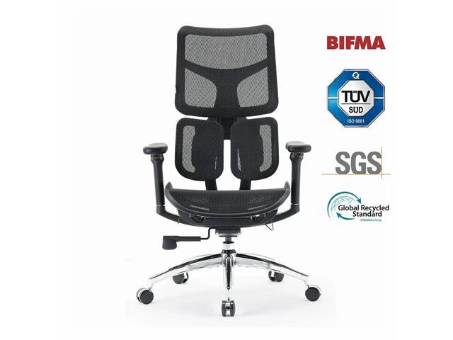 SIHOO S100 Ergonomic Office Chair, 4D Coordinated Armrests Computer Chair with Dual Dynamic Lumbar Support, Comfort & Breathable Mesh Office Chair.