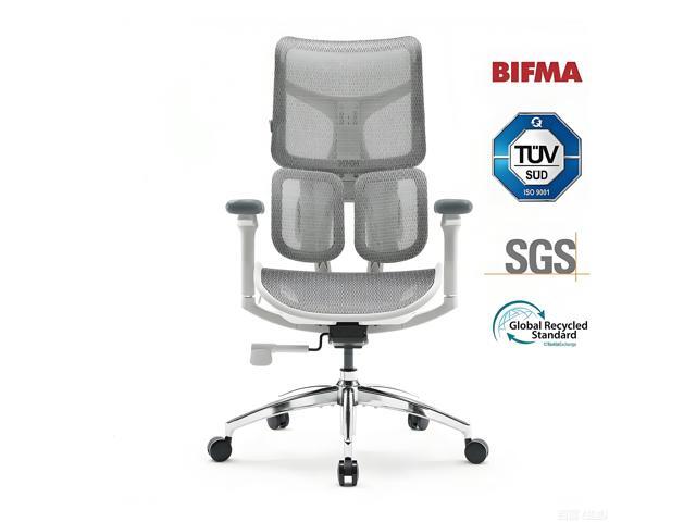 SIHOO S100 Ergonomic Office Chair, 4D Coordinated Armrests Computer Chair with Dual Dynamic Lumbar Support, Comfort & Breathable Mesh Office Chair.
