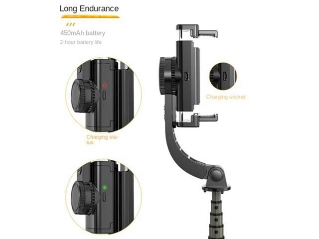 Photos - Mini Oven Gimbal Stabilizer With Fill Light Selfie Stick Foldable Wireless Tripod Wi