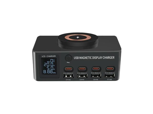 Photos - Mini Oven 140W Desktop Type C Charger Wireless Charger Digital Display PD100W QC3.0