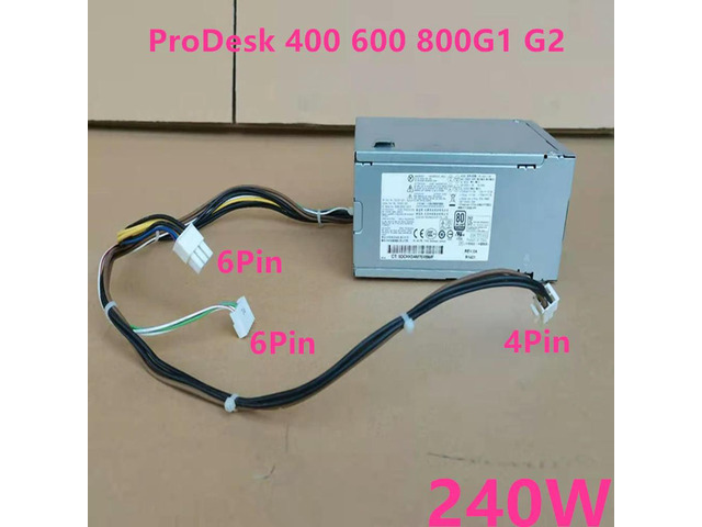 OwnShoe PSU For ProDesk 400 600 800G1 G2 6Pin 240W Power Supply D12-240P3B D12-240P2A 702309-002 751886-001 702307-001 702455-001