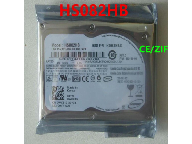 OwnShoe HDD For 80GB 1.8' CE/ZIF 2MB 4200RPM 5MM For Internal Hard Disk For Notebook HDD For HS082HB