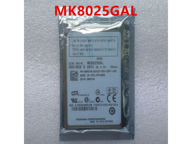 OwnShoe HDD For 80GB 1.8' CE/ZIF 8MB 4200RPM 5MM For Internal HDD For Notebook HDD For MK8025GAL