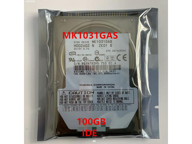 OwnShoe HDD For 100GB 2.5' IDE 2MB 4200RPM 9.5MM For Internal Hard Disk For Notebook HDD For MK1031GAS