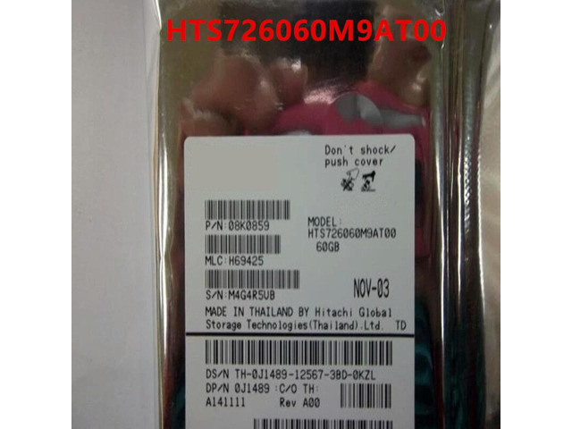 OwnShoe HDD For Hitachi 60GB 2.5' IDE 8MB 7200RPM For Internal Hard Disk For Notebook HDD For HTS726060M9AT00