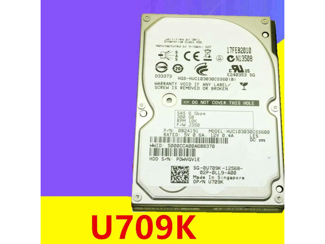 OwnShoe Almost HDD For 300GB 2.5' SAS 64MB 10000RPM For Internal HDD For Server HDD For HUC103030CSS600 U709K 0U709K