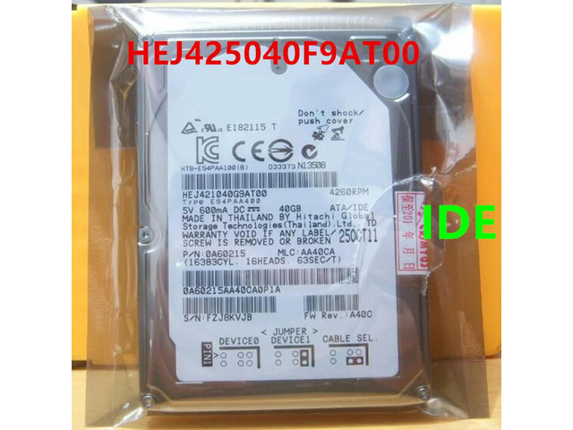 OwnShoe HDD For Hitachi 2.5' 40GB IDE 8MB 4200RPM 9.5MM For Internal HDD For Notebook HDD For HEJ425040F9AT00