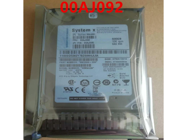 OwnShoe HDD For X3650M5 X6 600GB 2.5' SAS 64MB 10K For Internal HDD For Server HDD For 00AJ091 00AJ092 00AJ095