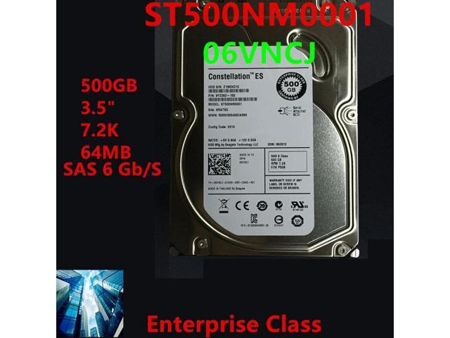 OwnShoe HDD For MD1000 MD3000 500GB 3.5' SAS 6 Gb/S 64MB 7.2K For Server HDD For 06VNCJ ST500NM0001 6VNCJ