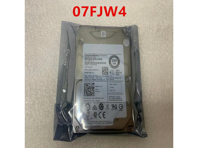 OwnShoe HDD For 300GB 2.5' SAS 12 Gb/S 64MB 15000RPM For Internal HDD For Server HDD For 07FJW4 7FJW4 ST300MP0005