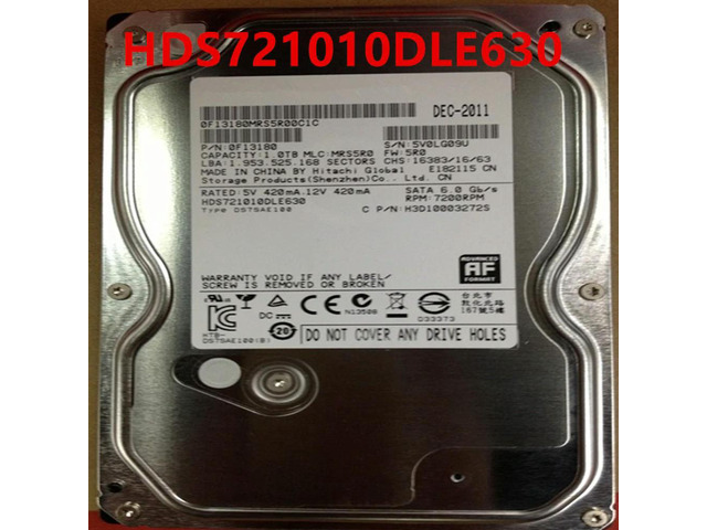 OwnShoe HDD For Hitachi 1TB 3.5' SATA 6 GB/S 32MB 7200RPM For Internal HDD For Surveillance HDD For HDS721010DLE630