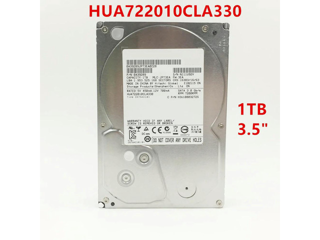 OwnShoe HDD For Hgst 1TB 3.5' SATA 6 Gb/s 128MB 7200RPM For Internal Hard Disk For Enterprise Class HDD For HUA722010CLA330