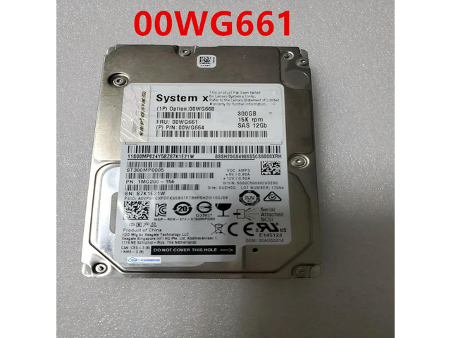OwnShoe HDD For X3650M5 X3850X6 300GB 2.5' SAS 64MB 15K For Internal HDD For Server HDD For 00WG661 00WG664 00WG660