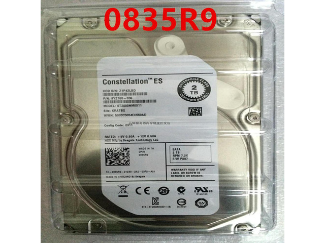 OwnShoe HDD For 2TB 3.5' SATA 6 Gb/S 64MB 7200RPM For Enterprise Class HDD For 0835R9 835R9 ST2000NM0011