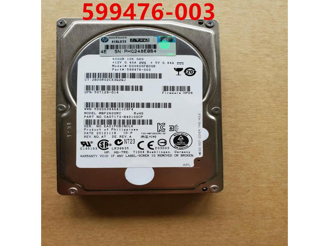 OwnShoe HDD For 600GB 2.5' SAS 6 Gb/s 64MB 10000RPM For Internal HDD For Server HDD For 599476-003 507129-014