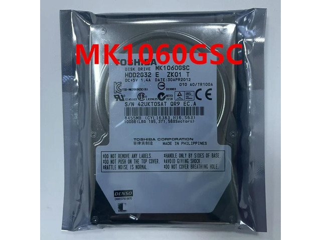 OwnShoe HDD For 100GB SATA 3 Gb/S 8MB 4200RPM For Internal HDD For Notebook HDD For MK1060GSC