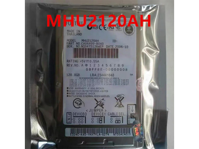 OwnShoe HDD For FUJITSU 120GB IDE 2.5' 5400RPM For Internal Hard Disk For Notebook HDD For MHU2120AH