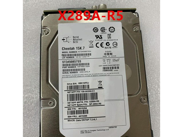 OwnShoe Almost HDD For NetApp FAS2040 FAS6030 450GB 3.5' SAS 32MB 15K For Internal HDD For Server HDD For X289A-R5