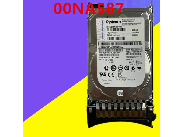 OwnShoe HDD For M3 M4 500GB 2.5' SAS 32MB 7200RPM For Internal HDD For Server HDD For 00NA587 00NA592 90Y8953