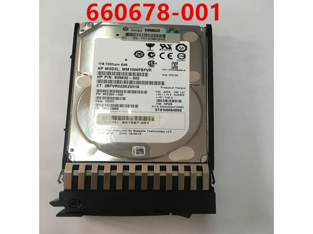 OwnShoe HDD For P6000 M6625 1TB 2.5' SAS 12 Gb/S 64MB 7200RPM For Internal HDD For Server HDD For QK764A 660678-001