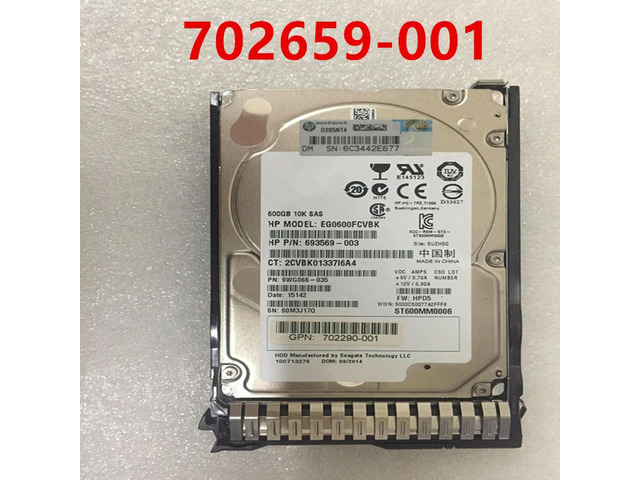 OwnShoe HDD For 600GB 2.5' SAS 6 Gb/s 64MB 10000RPM For Internal HDD For Server HDD For 702659-001 702284-B21