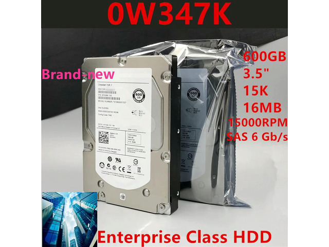 OwnShoe HDD For 600GB 3.5' SAS 6 Gb/S 16MB 15000RPM For Internal HDD For Server HDD For 0W347K W347K ST3600057SS